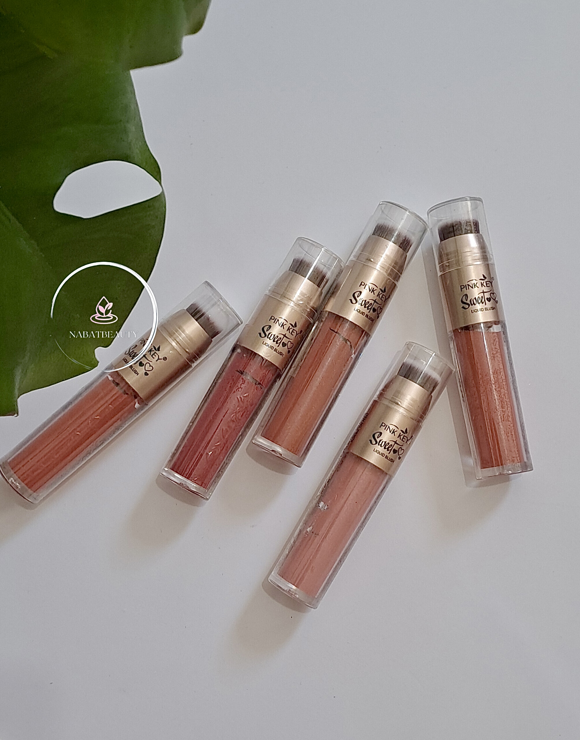 رژگونه مایع براشدار PINK KEY