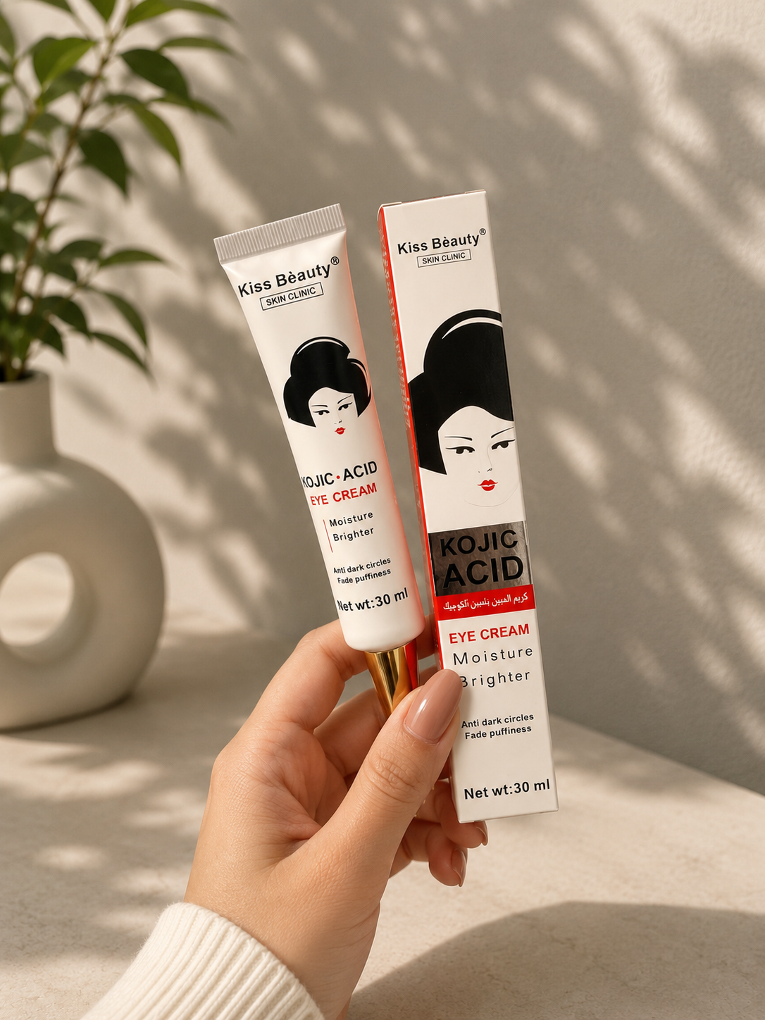 کرم دورچشم KOJIC ACID برند KISS BEAUTY